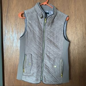 Brown Vest-quilted pattern